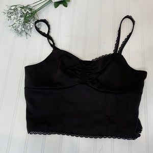 Pacsun lottie moss tank top crop shirt women’s medium m black